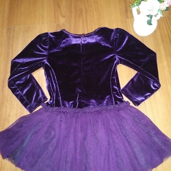 Youngland Dresses Toddler Purple Velvet Dress With Tutu Poshmark